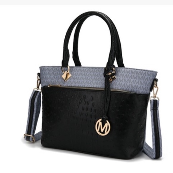 MKF Collection Handbags - MKF Collection Grace Signature &Croc Embossed Tote